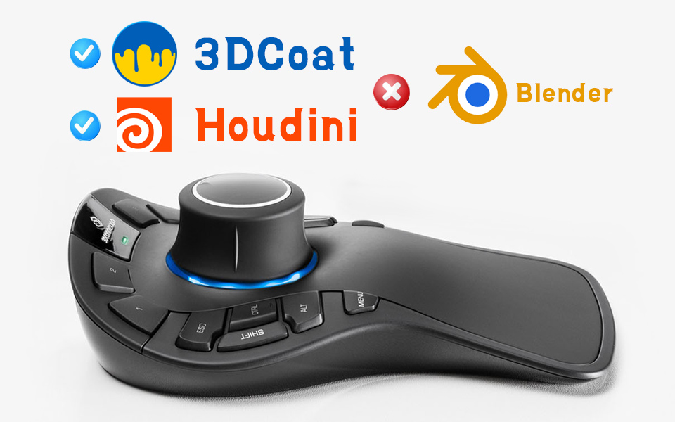 3DConnexion SpaceMousePro??3dcoat??houdini????????